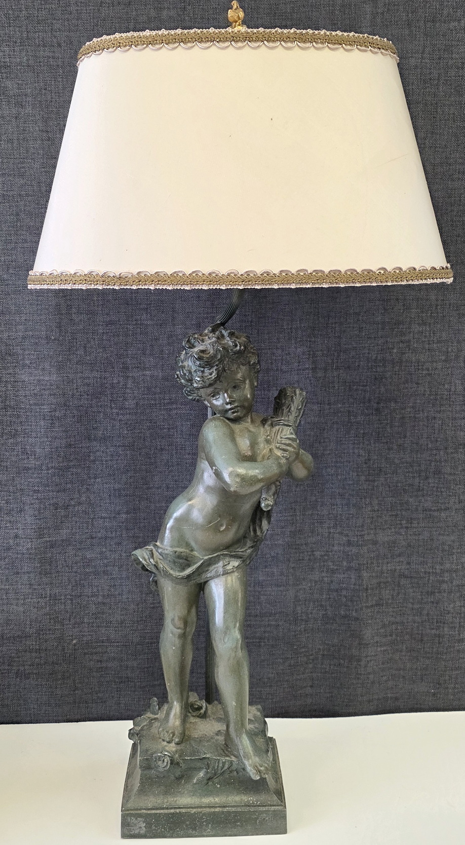 An Hipollyte Moreau Statuette Lamp